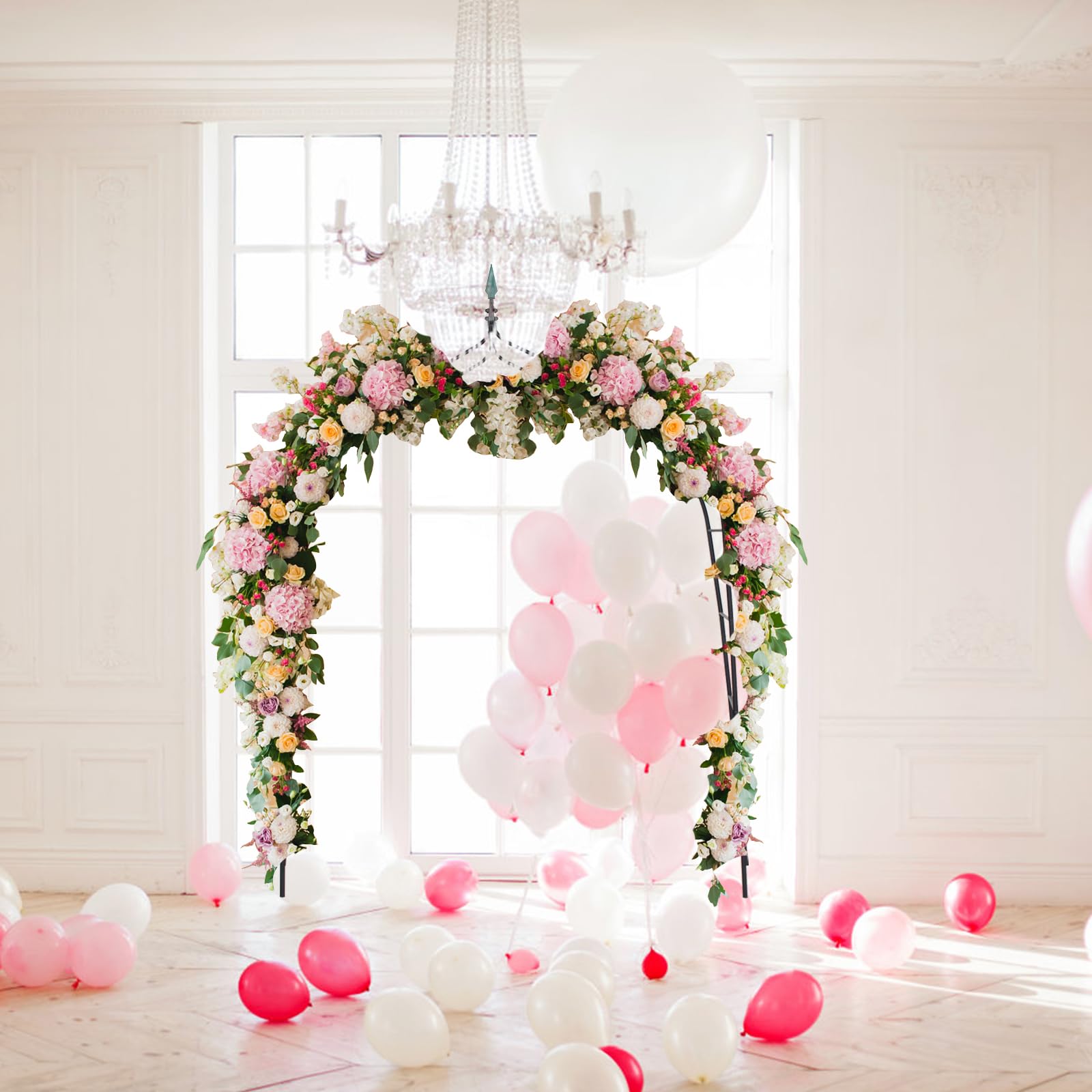 Tangkula 8.4 Ft Gothic Garden Arbor for Wedding